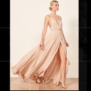 Reformation Callalily Dress - nude size 4!